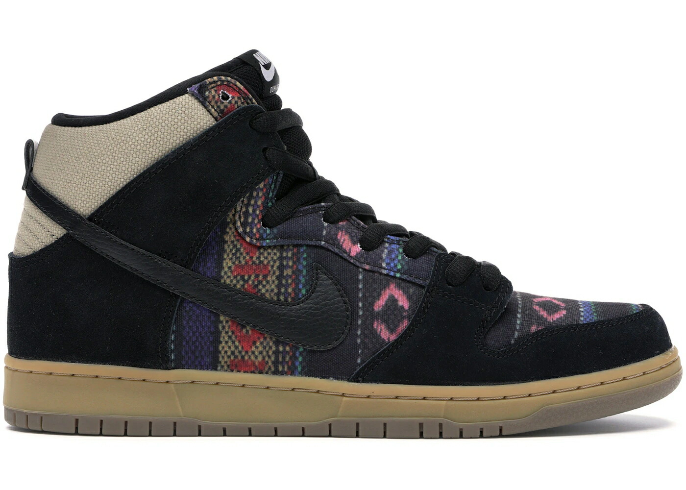 ナイキ エスビー ダンク ハイ 黒色 ブラック ダンクハイ スニーカー メンズ NIKE SB DUNK HIGH HACKEY SACK / MULTI COLOR BLACK GUM LIGHT