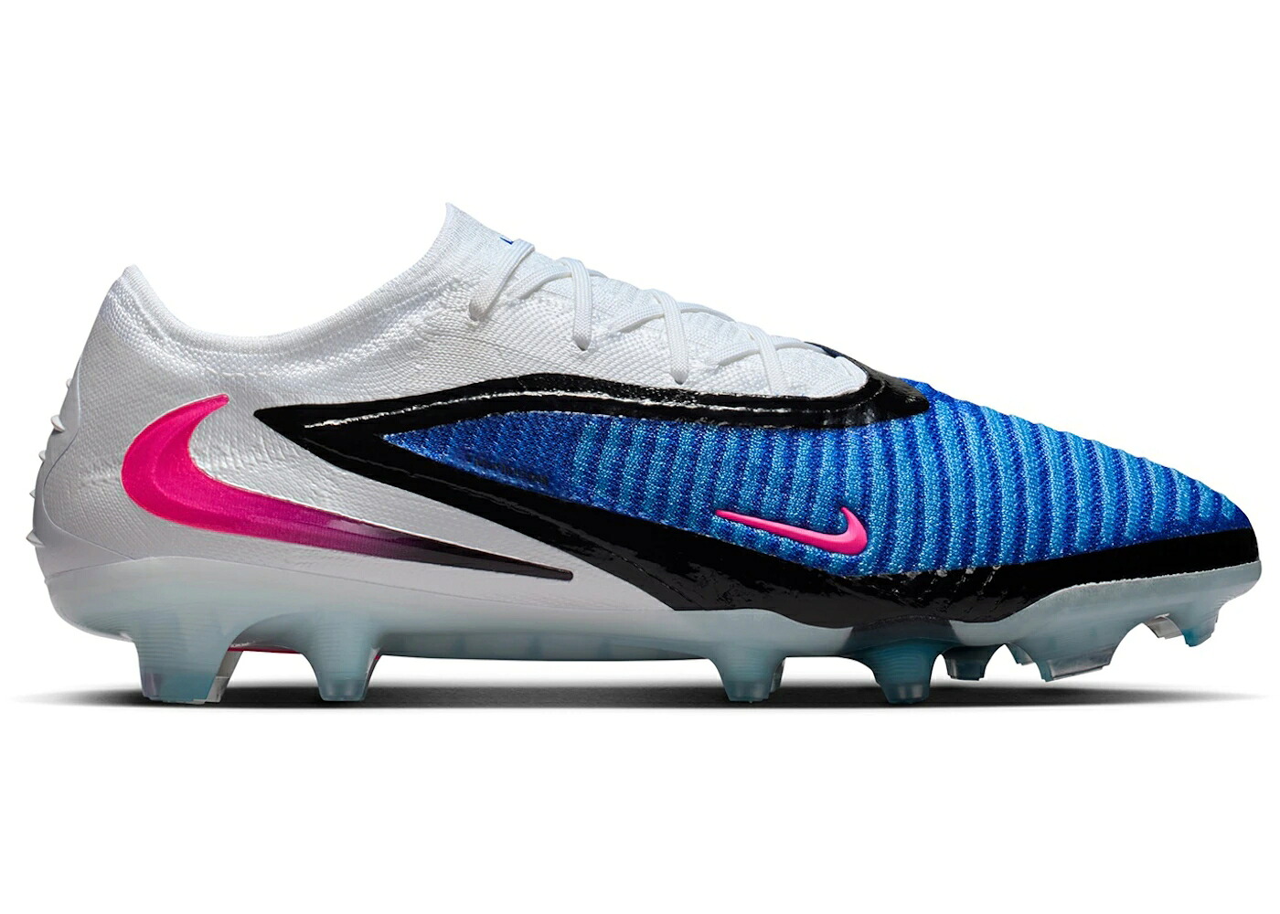 ナイキ エリート 青碧 青碧 白いこと 白いこと サクラ色 ブラジャー同盟罷業 スニーカー メンズ NIKE PHANTOM 6 LOW ELITE FG ATTACK PACK / RACER BLUE WHITE PINK BLAST