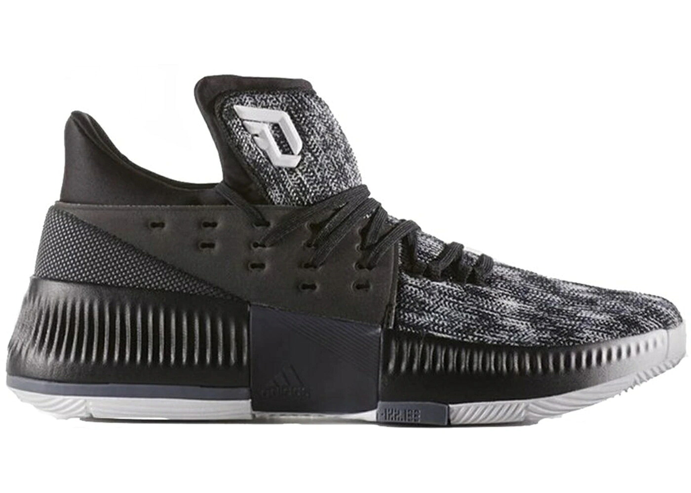 アディダス 白いこと 白いこと 中核グループ 黒いこと 黒いこと スニーカー メンズ ADIDAS DAME 3 STATIC / RUNNING WHITE CORE BLACK ONIX