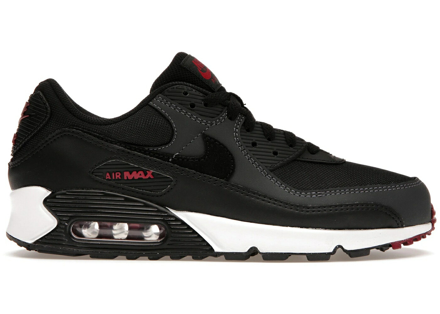 ナイキ マックス チーム 赤 レッド 黒色 ブラック エアマックス スニーカー メンズ NIKE AIR MAX 90 ANTHRACITE TEAM RED / ANTHRACITE BLACK TEAM RED SUMMIT