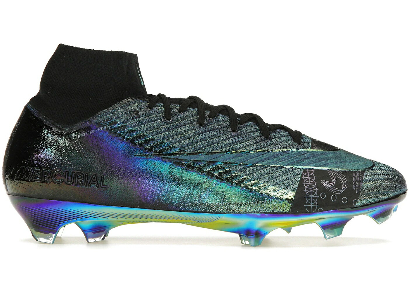 ナイキ エリート 黒いこと 黒いこと スニーカー メンズ NIKE MERCURIAL SUPERFLY 10 ELITE FG IRIDESCENT / BLACK BLACK