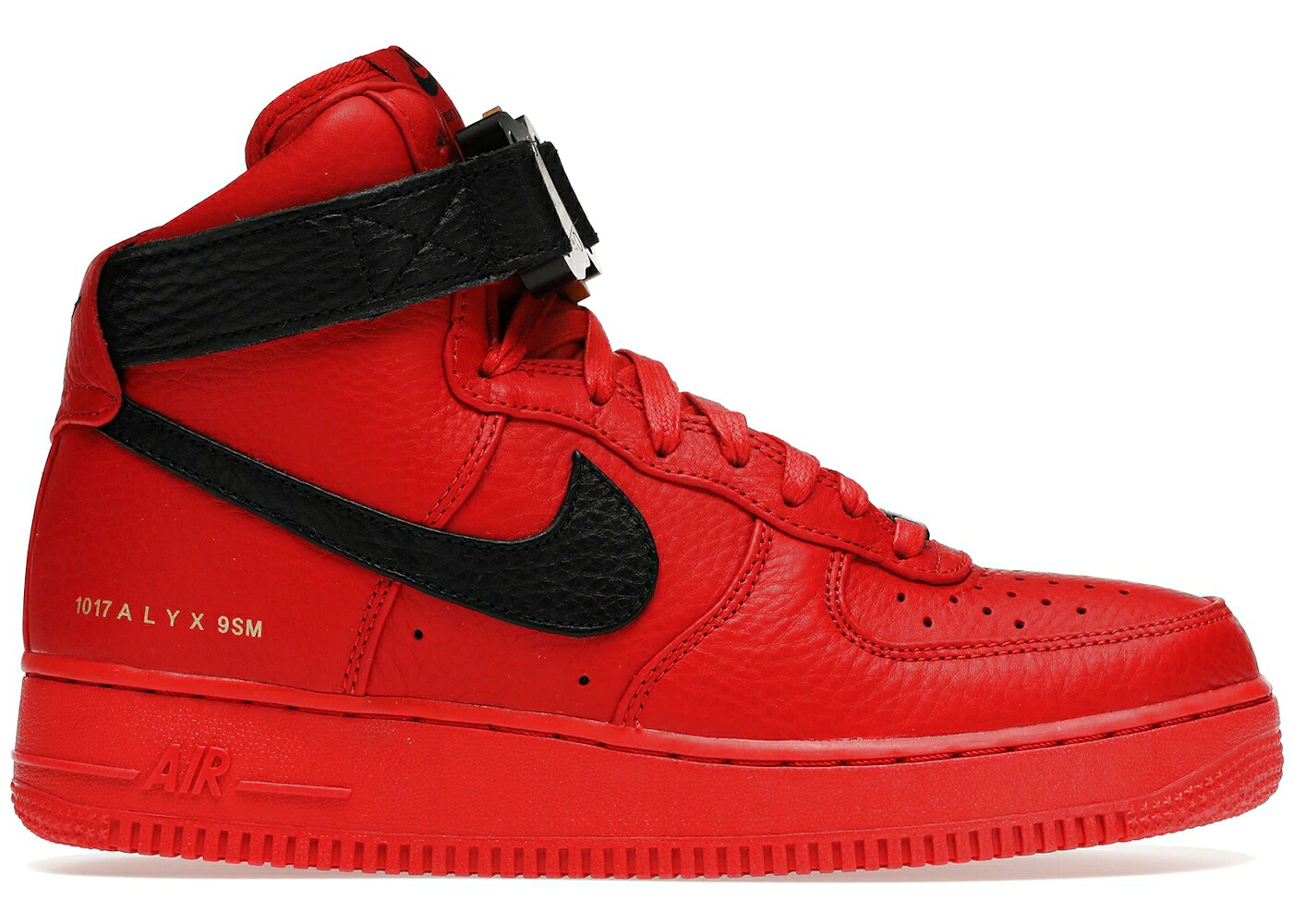 ナイキ ご機嫌 赤 赤いこと 黒いこと 黒いこと 空軍 スニーカー メンズ NIKE AIR FORCE 1 HIGH 1017 ALYX 9SM RED BLACK / RED BLACK