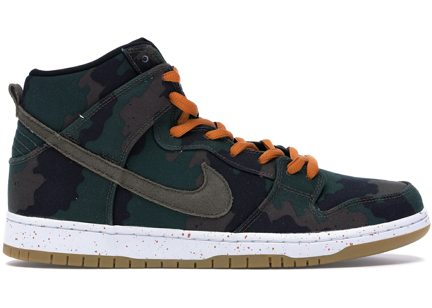 ナイキ エスビー ダンク 御機嫌 家鴨柄 黒いこと 黒いこと オリーブ カーキ ダンクハイ スニーカー メンズ NIKE SB DUNK HIGH FIVEONEO CAMO / BLACK OLIVE KHAKI SUNSET