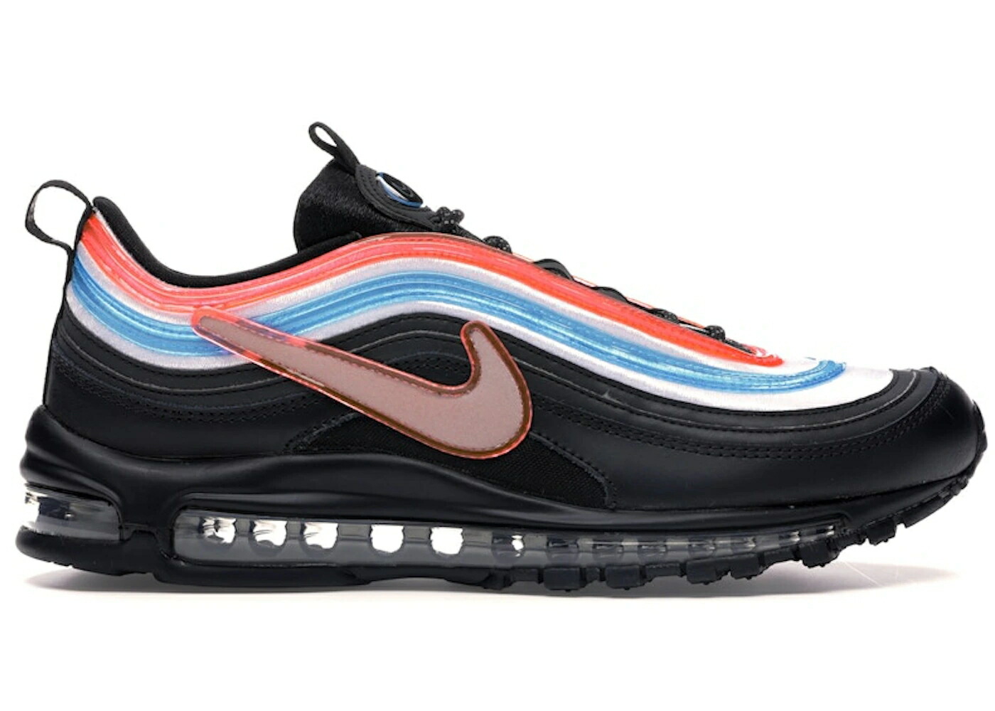 ナイキ マックス 黒色 ブラック 銀色 シルバー 青色 ブルー エアマックス スニーカー メンズ NIKE AIR MAX 97 NEON SEOUL / BLACK REFLECT SILVER BLUE LAGOON