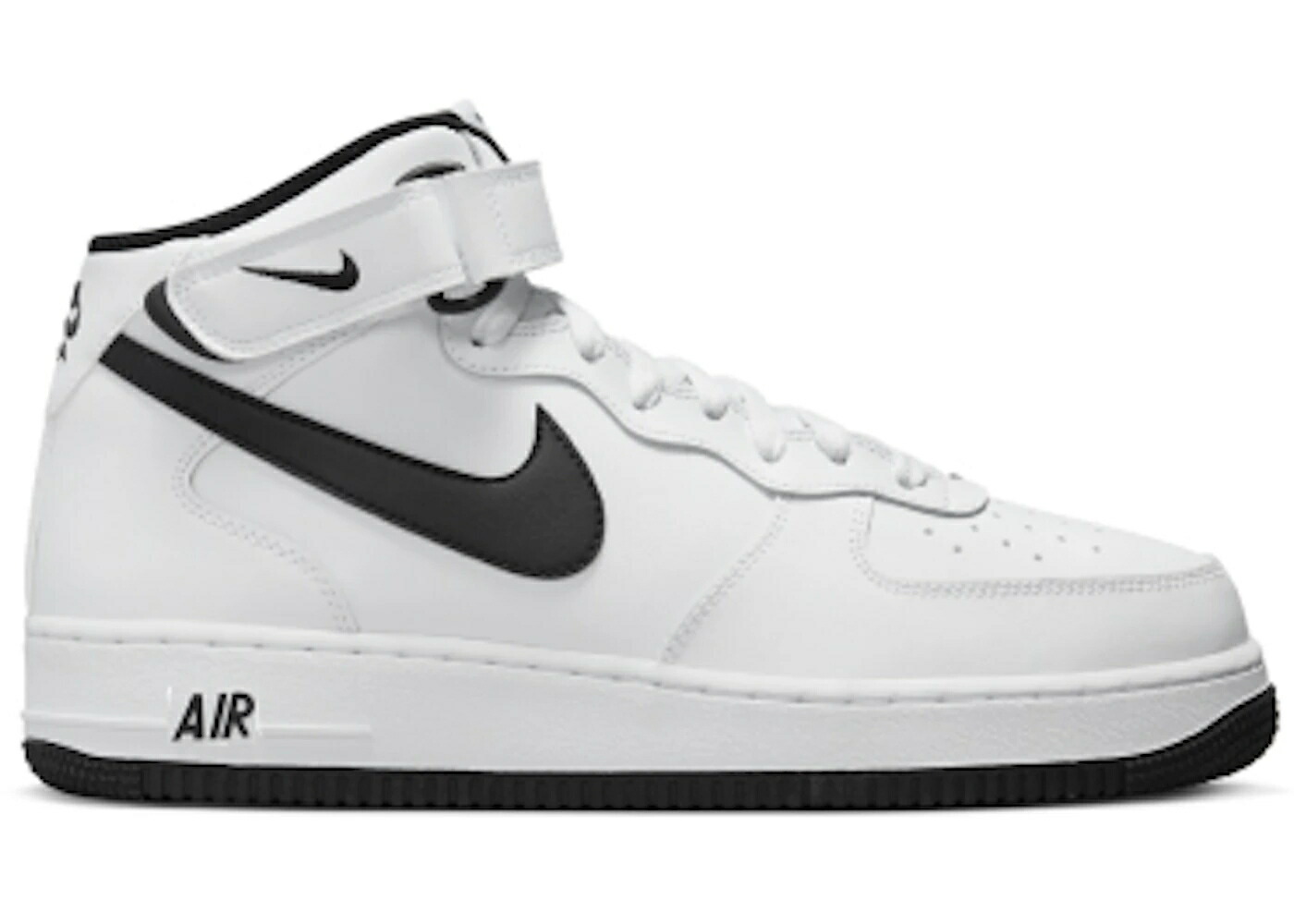 ナイキ ミッド 白いこと 白いこと 黒いこと 黒いこと 空軍 スニーカー メンズ NIKE AIR FORCE 1 MID WHITE BLACK (2023) / WHITE BLACK
