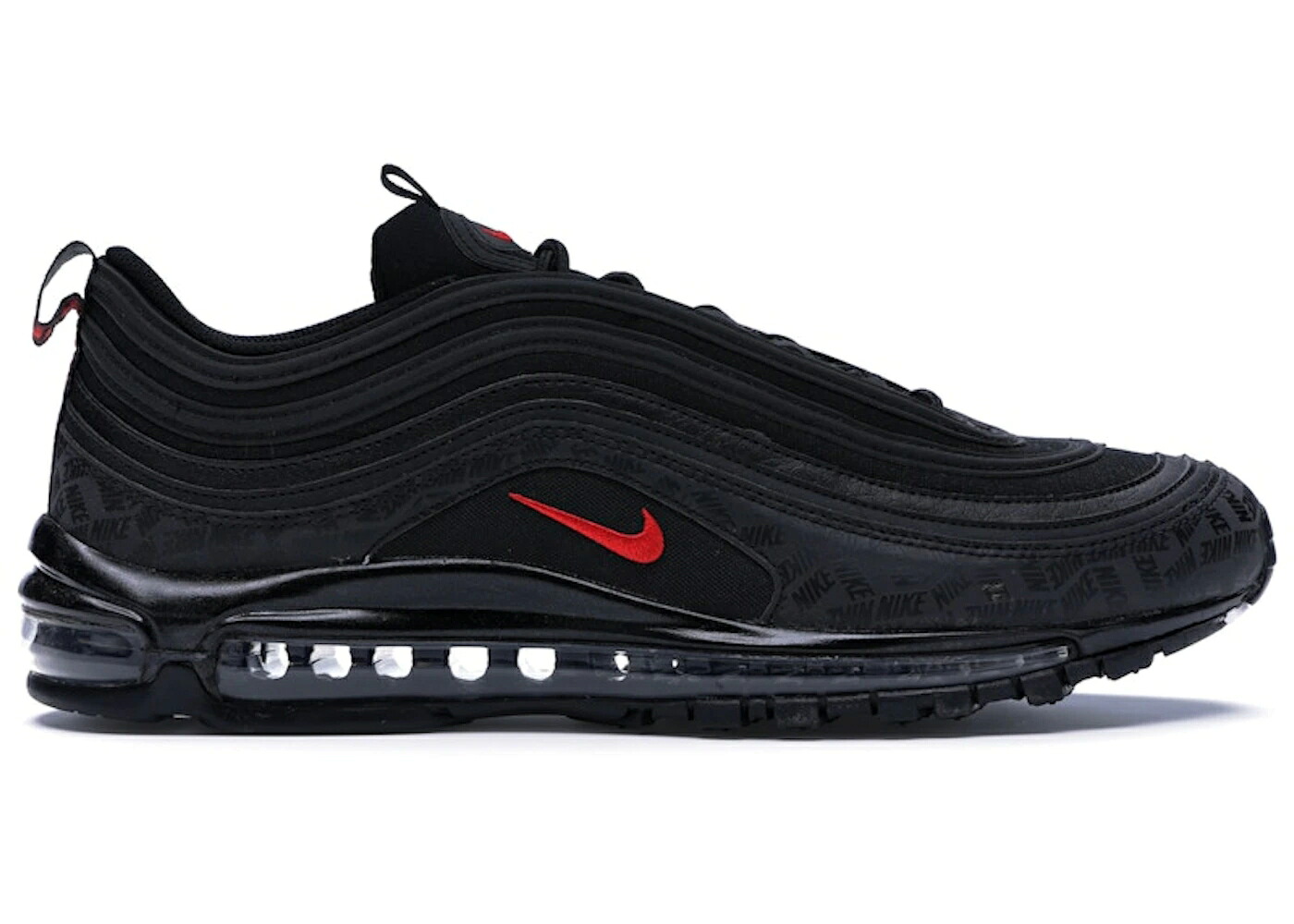 ナイキ マックス 黒いこと 黒いこと 赤 赤いこと 大気圏マックス スニーカー メンズ NIKE AIR MAX 97 ALL-OVER PRINT BLACK RED / BLACK UNIVERSITY RED BLACK
