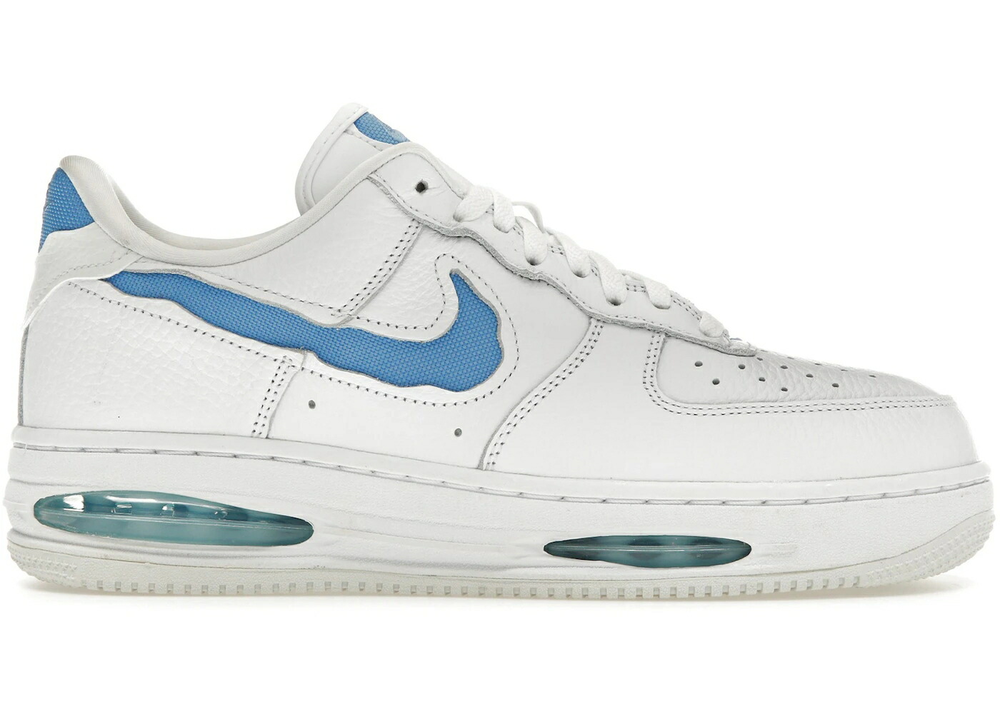 ナイキ 白色 ホワイト 青色 ブルー エアフォース スニーカー メンズ NIKE AIR FORCE 1 LOW EVO WHITE UNIVERSITY BLUE / WHITE SUMMIT WHITE UNIVERSITY