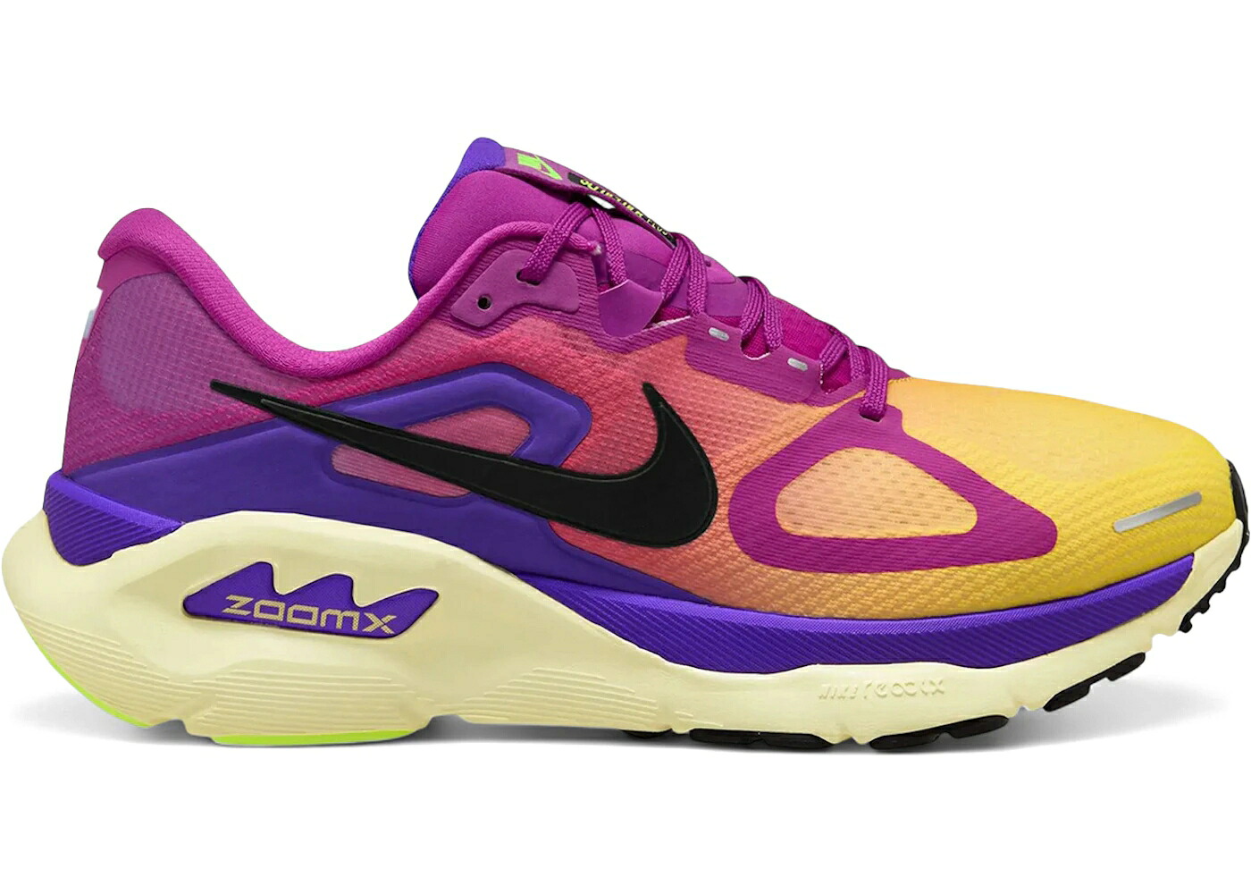 ナイキ 紫 バイオレット 黒色 ブラック スニーカー メンズ NIKE STRUCTURE PLUS HYPER VIOLET CITRON PULSE / HYPER VIOLET CITRON PULSE BLACK
