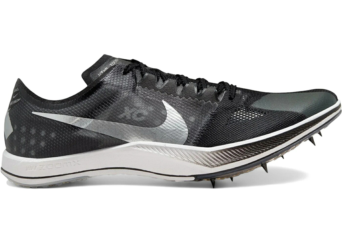 ナイキ ドラゴンフライ 黒色 ブラック 銀色 シルバー 灰色 グレー 白色 ホワイト スニーカー メンズ NIKE ZOOMX DRAGONFLY XC BLACK METALLIC SILVER / BLACK DARK SMOKE GREY WHITE