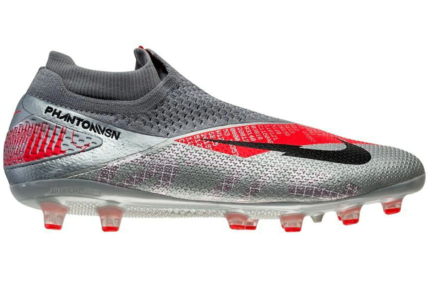 ナイキ エリート 薄墨色 薄墨色 クリムゾン スニーカー メンズ NIKE PHANTOM VISION 2 ELITE DF AG-PRO METALLIC GREY CRIMSON / METALLIC BOMBER GREY PARTICLE