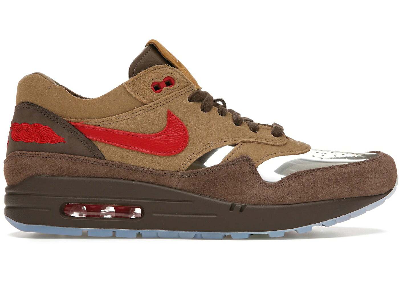 ナイキ マックス クロット 赤 赤いこと エア湖マックス スニーカー メンズ NIKE AIR MAX 1 CLOT KISS OF DEATH CHA / ROCKY TAN SPORT RED