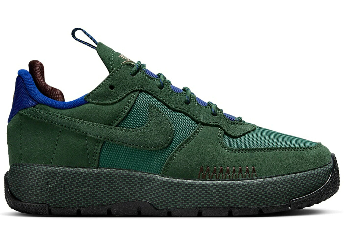 ナイキ ワイルド ディープ 青み 青色 空軍 WOMEN\u0027S スニーカー レディース NIKE AIR FORCE 1 WILD LOW FIR (WOMEN\u0027S) / FIR FIR EARTH DEEP ROYAL BLUE