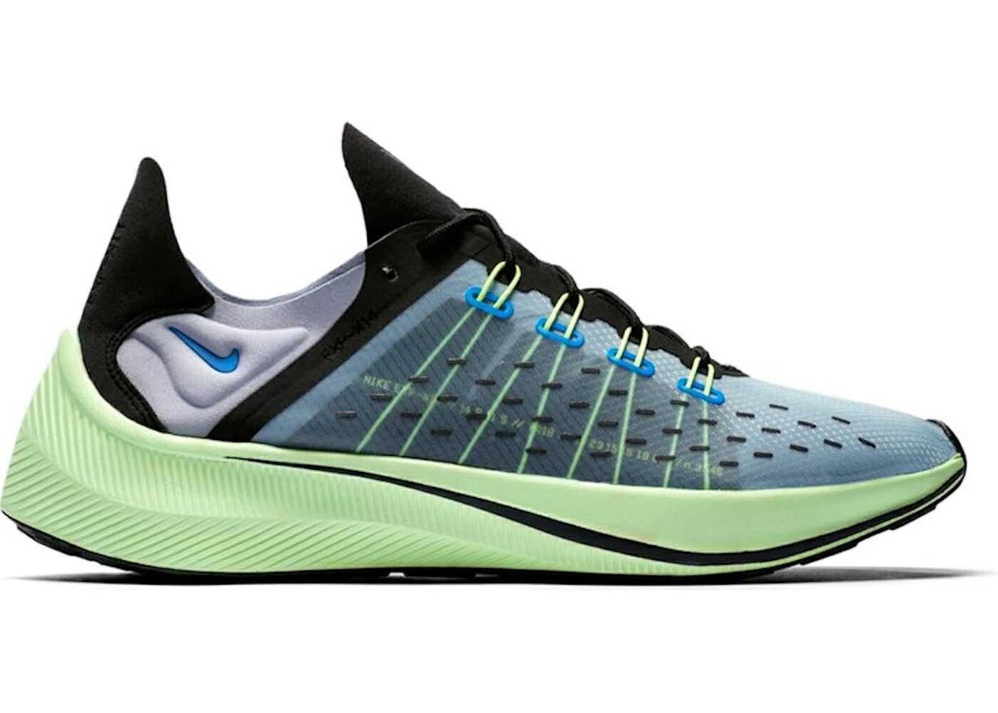ナイキ 青味 青み 黒いこと 黒いこと スニーカー メンズ NIKE EXP X-14 PHOTO BLUE VOLT / PHOTO BLUE BLACK VOLT GLACIER