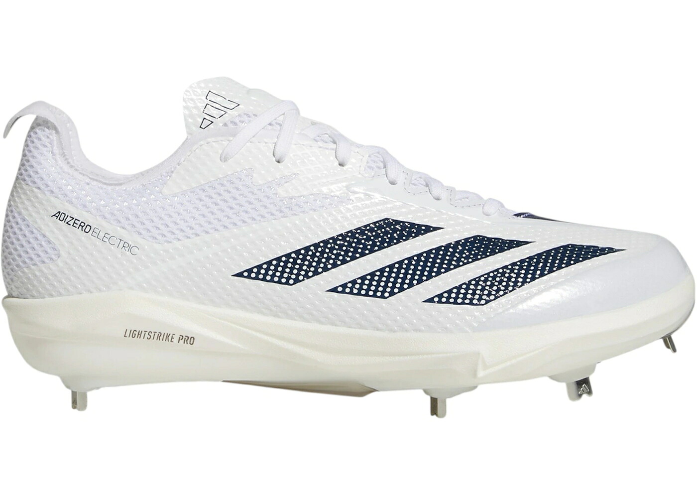 アディダス アディゼロ 白色 ホワイト チーム 紺色 ネイビー 青色 ブルー 2.0 スニーカー メンズ ADIDAS ADIZERO ELECTRIC WHITE TEAM NAVY BLUE / CLOUD WHITE TEAM NAVY BLUE 2