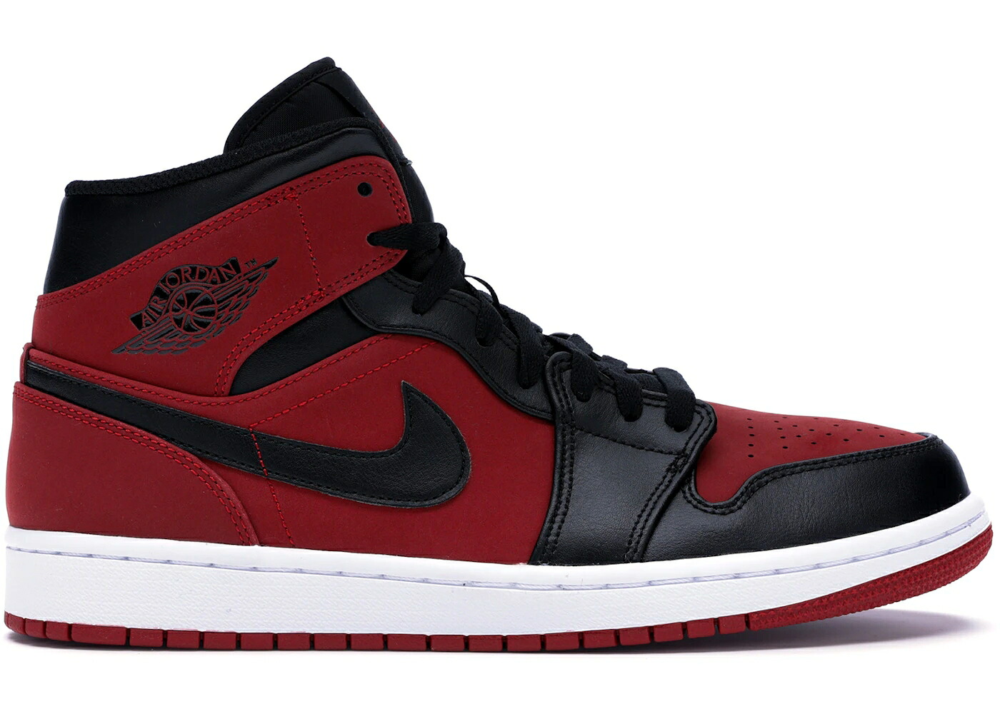ナイキ ジョーダン ミッド 赤 赤いこと 黒いこと 黒いこと 白いこと 白いこと スニーカー メンズ JORDAN 1 MID GYM RED BLACK / GYM RED BLACK WHITE