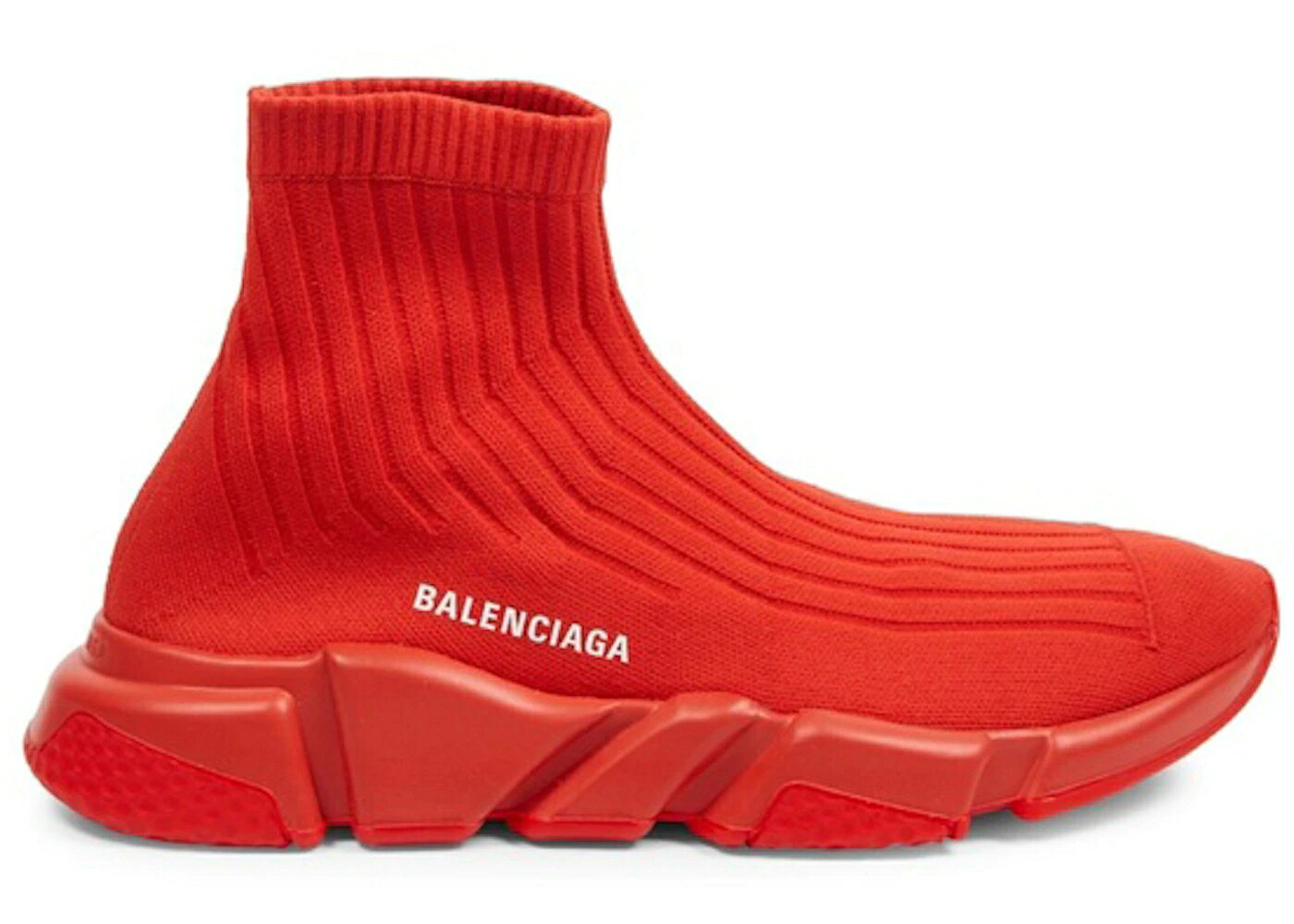 バレンシアガ す早さ 調教師 赤 赤いこと スニーカー メンズ BALENCIAGA SPEED TRAINER RIB-KNIT ROUGE / RED