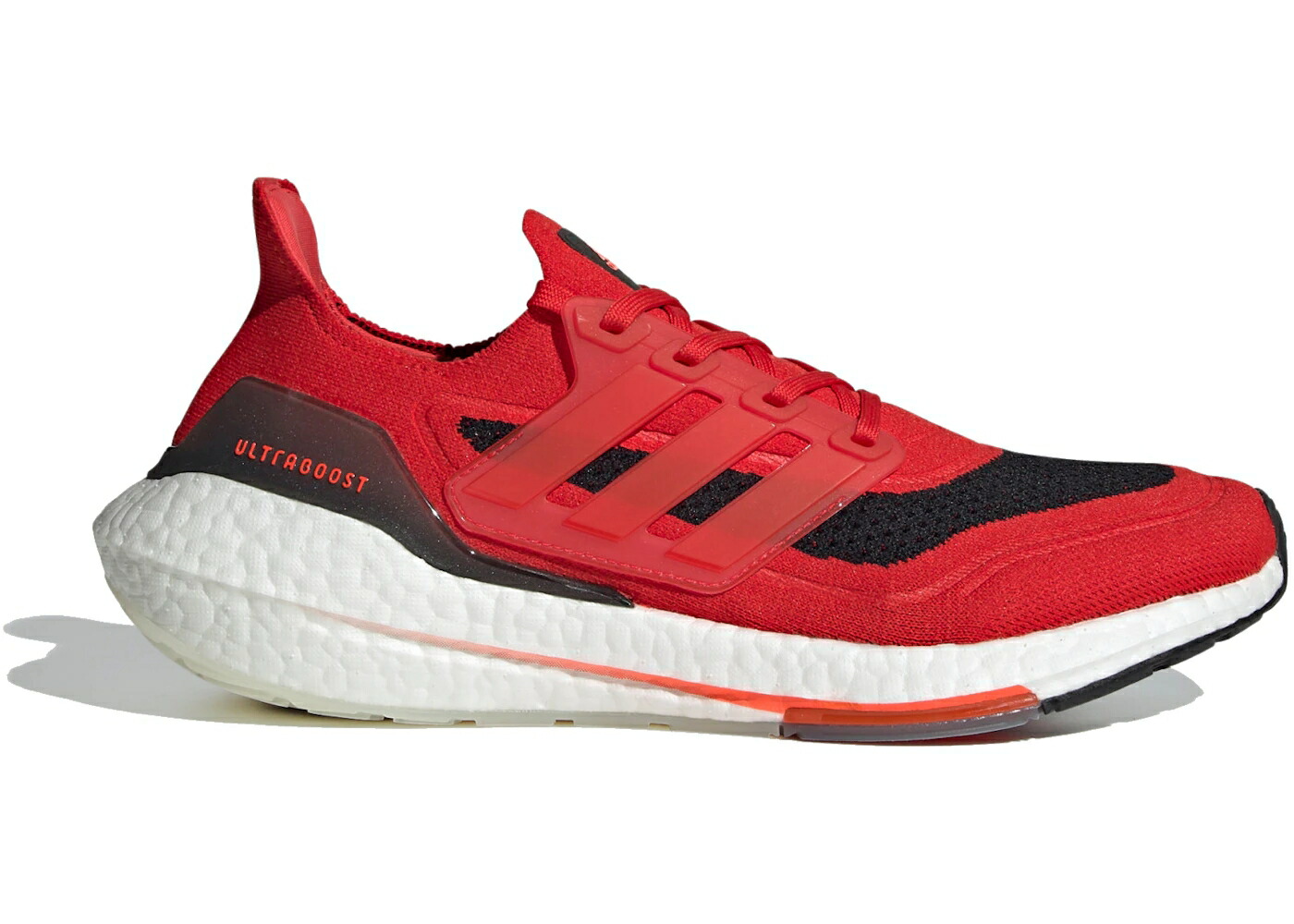 アディダス ウルトラ ブースト 赤 レッド コア ウルトラブースト スニーカー メンズ ADIDAS ULTRA BOOST 21 VIVID RED / VIVID RED SOLAR RED CORE