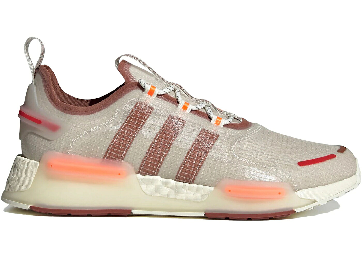 アディダス ワイルド 白色 ホワイト スニーカー メンズ ADIDAS NMD V3 BLISS WILD SEPIA / BLISS WILD SEPIA OFF WHITE｜スニケス