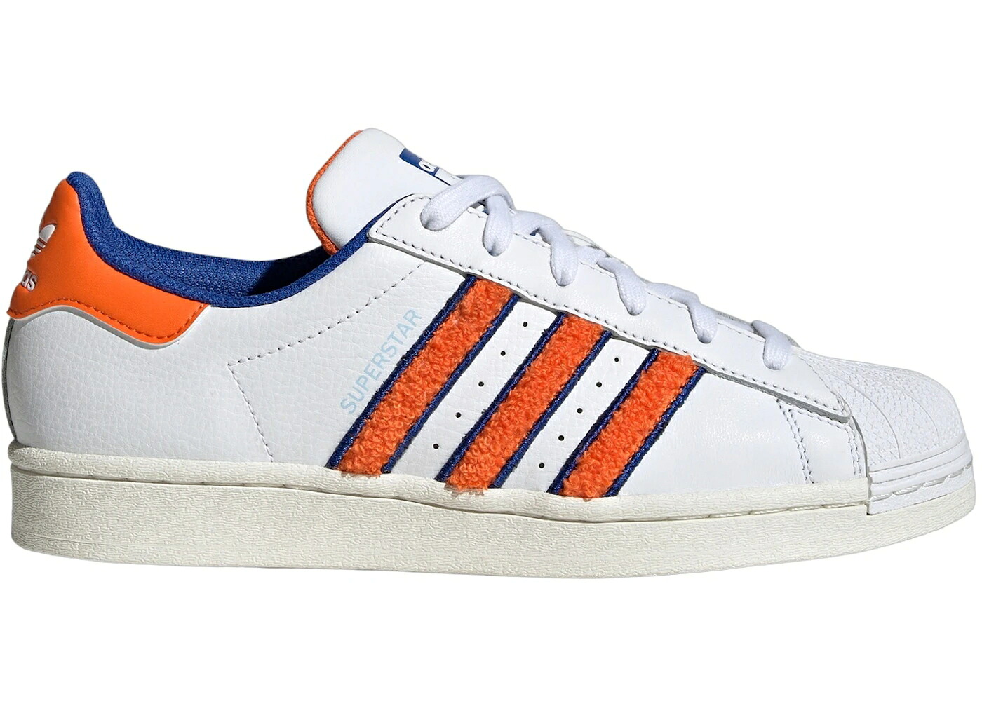 アディダス スーパースター 白色 ホワイト 橙 オレンジ 青色 ブルー WOMEN'S スニーカー レディース ADIDAS SUPERSTAR CLOUD WHITE ORANGE ROYAL BLUE (WOMEN'S) / CLOUD WHITE ORANGE ROYAL BLUE｜スニケス