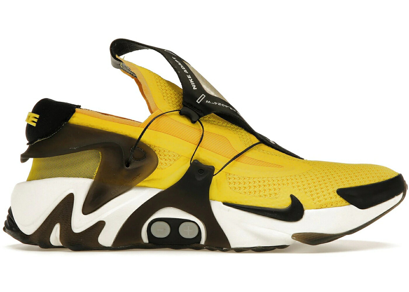 ナイキ アダプト ハラチ 黄味がかった 黄色 黒いこと 黒いこと スニーカー メンズ NIKE ADAPT HUARACHE OPTI YELLOW (EU CHARGER) / BICYCLE YELLOW BLACK OPTI YELLOW