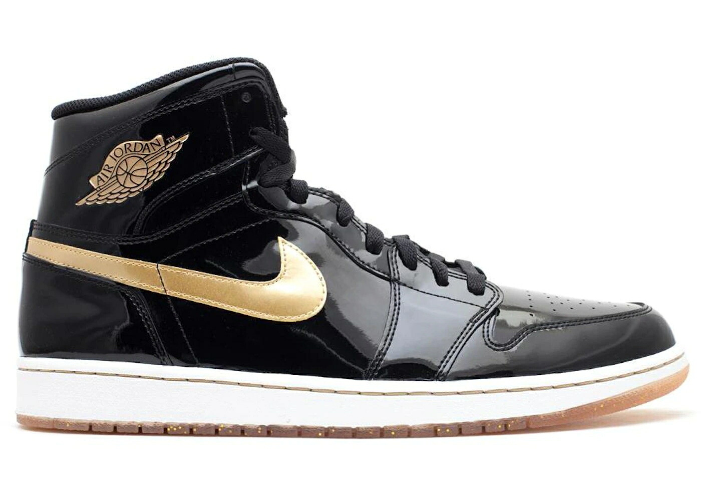 ナイキ ジョーダン 黒色 ブラック ゴールド 白色 ホワイト スニーカー メンズ JORDAN 1 RETRO BLACK METALLIC GOLD (2013) / BLACK METALLIC GOLD WHITE|スニケス