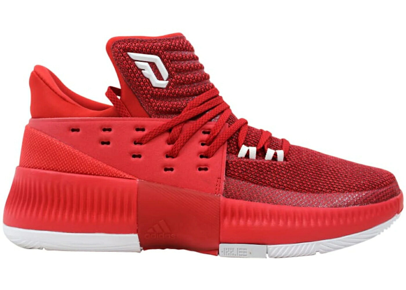 アディダス 力強さ 赤 赤いこと 白いこと 白いこと 薄墨色 薄墨色 スニーカー メンズ ADIDAS DAME 3 POWER RED / POWER RED WHITE GREY TWO