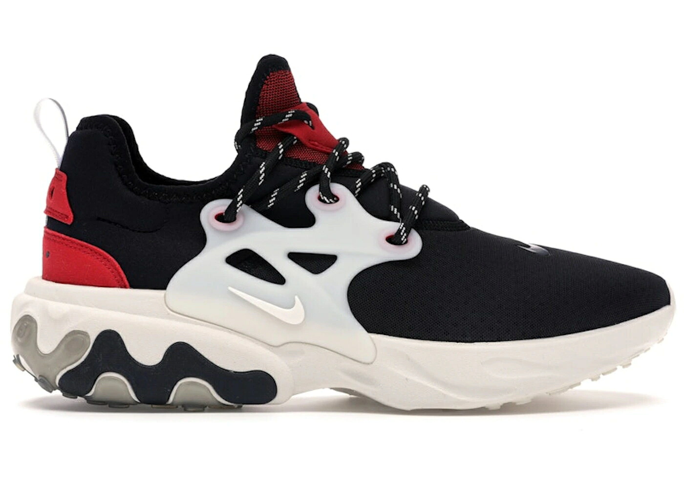ナイキ リアクト プレスト 黒色 ブラック 赤 レッド リアクトプレスト スニーカー メンズ NIKE REACT PRESTO BLACK PHANTOM RED / BLACK PHANTOM UNIVERSITY RED