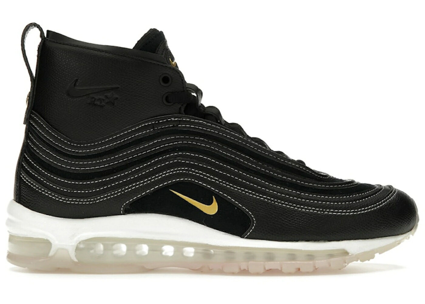 ナイキ マックス ミッド 黒色 ブラック ゴールド エアマックス スニーカー メンズ NIKE AIR MAX 97 MID RICCARDO TISCI / BLACK METALLIC GOLD ANTHRACITE