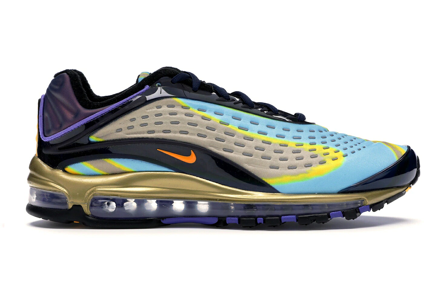 ナイキ マックス デラックス 紺色 ネイビー レーザー 橙 オレンジ エアマックス WOMEN'S スニーカー レディース NIKE AIR MAX DELUXE MIDNIGHT NAVY LASER ORANGE (WOMEN'S) / MIDNIGHT NAVY LASER ORANGE