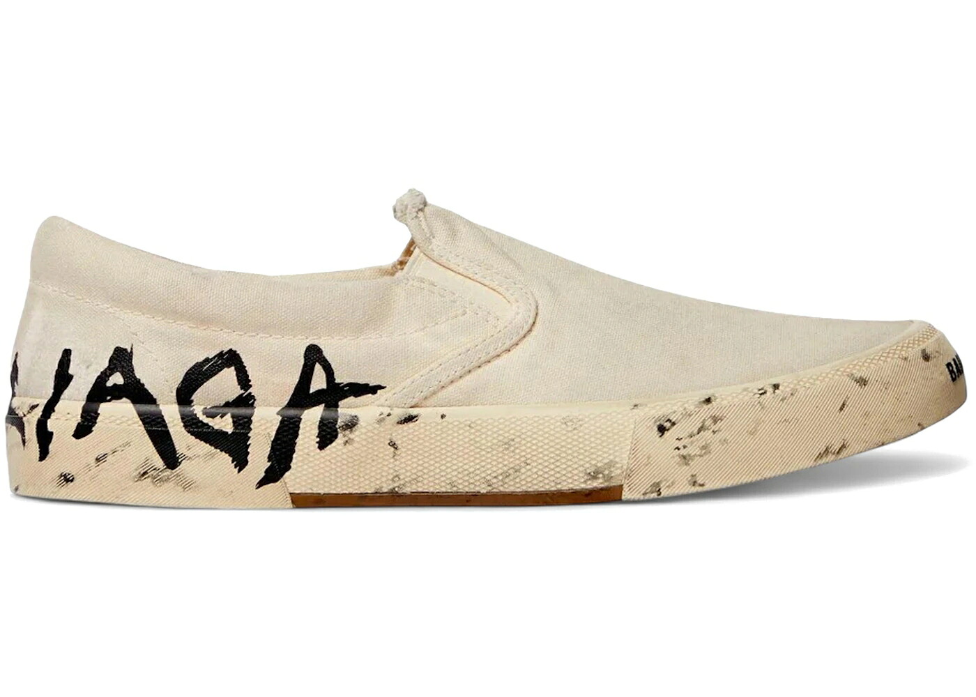 バレンシアガ 白いこと 白いこと 黒いこと 黒いこと スニーカー メンズ BALENCIAGA PARIS LOW TOP GRAFFITI DESTROYED WHITE BLACK / WHITE BLACK