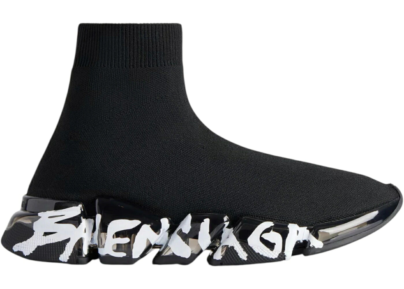 バレンシアガ す早さ 黒いこと 黒いこと 白いこと 白いこと 2.0 スニーカー メンズ BALENCIAGA SPEED GRAFFITI BLACK WHITE / BLACK WHITE