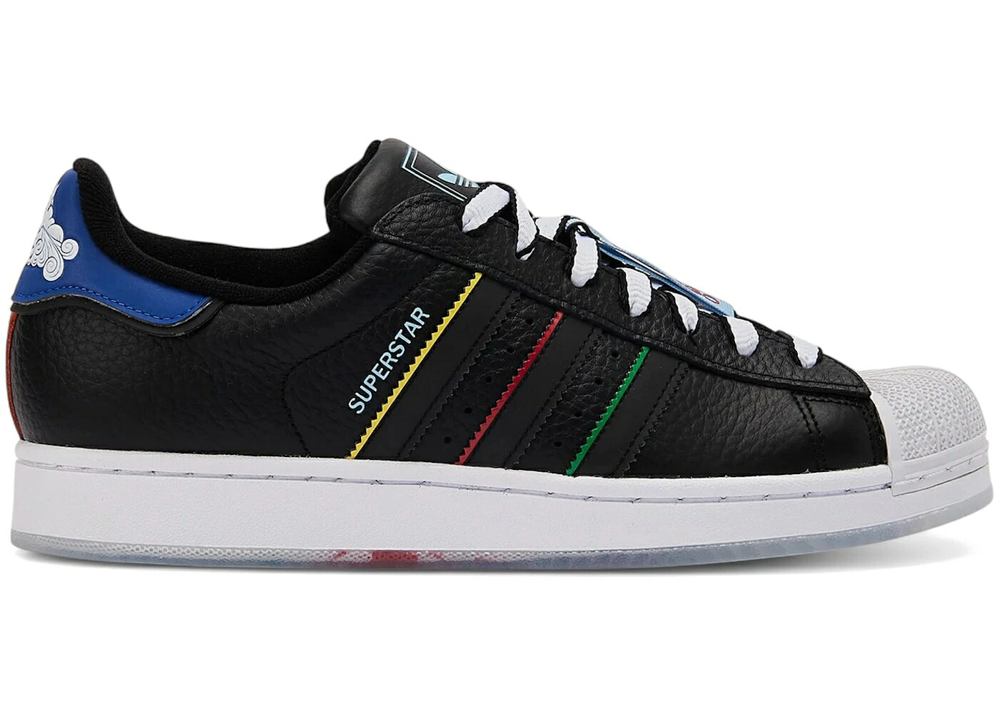 アディダス スーパースター シカゴ 黒色 ブラック 白色 ホワイト 青色 ブルー スニーカー メンズ ADIDAS SUPERSTAR II CHICAGO / BLACK WHITE BLUE