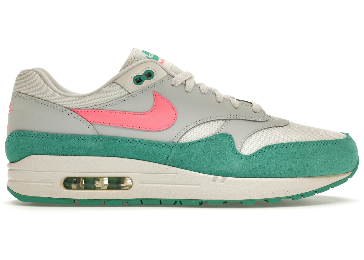 ナイキ マックス 白いこと 白いこと 緑 緑であること 純然たる 大気圏マックス スニーカー メンズ NIKE AIR MAX 1 WATERMELON / SUMMIT WHITE KINETIC GREEN PURE