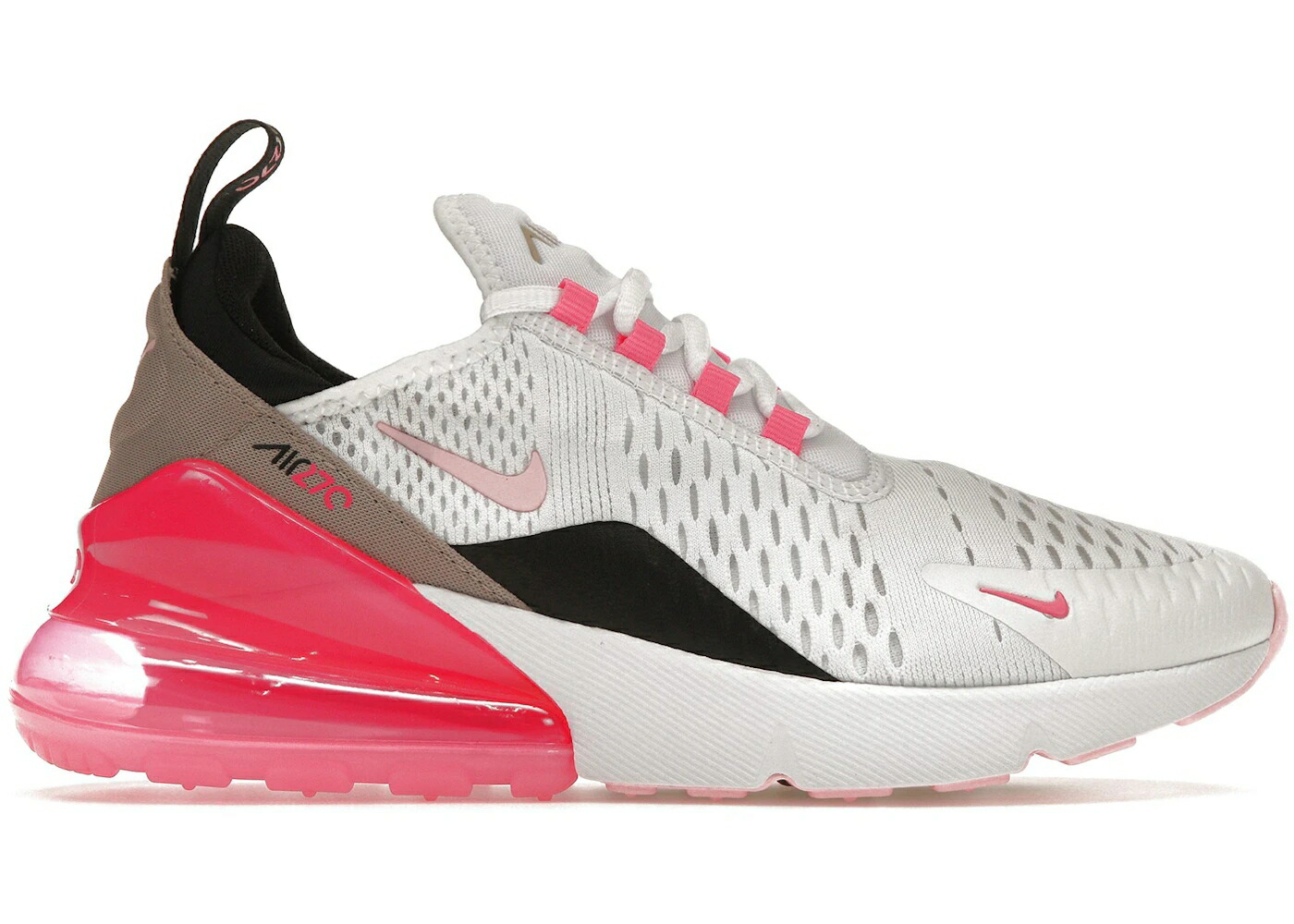 ナイキ マックス 白色 ホワイト ピンク 黒色 ブラック エアマックス WOMEN'S スニーカー レディース NIKE AIR MAX 270 ESSENTIAL WHITE PINK BLACK (WOMEN'S) / WHITE LIGHT PINK BLACK