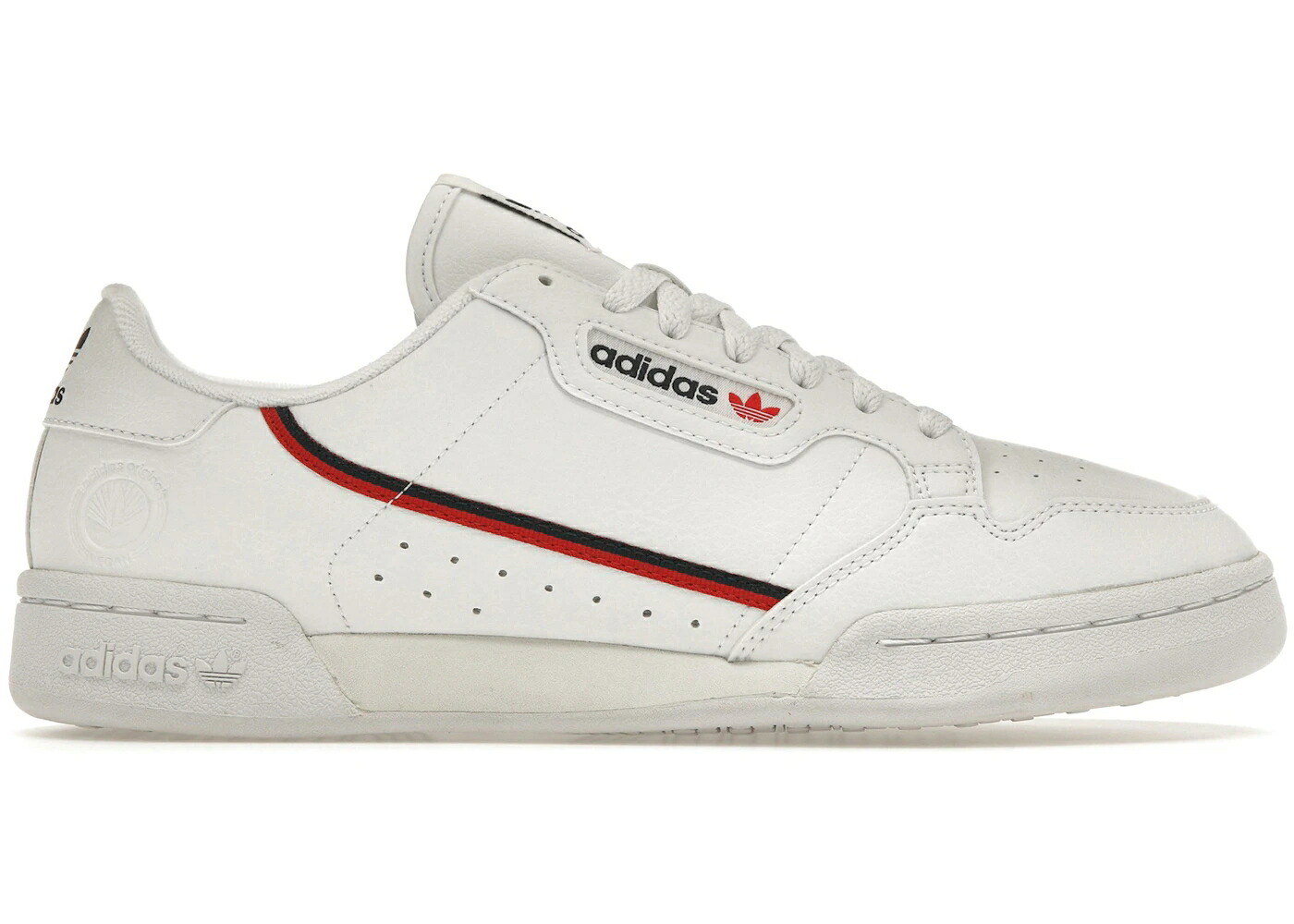 アディダス 白色 ホワイト 紺色 ネイビー スニーカー メンズ ADIDAS CONTINENTAL 80 VEGAN / CLOUD WHITE COLLEGIATE NAVY