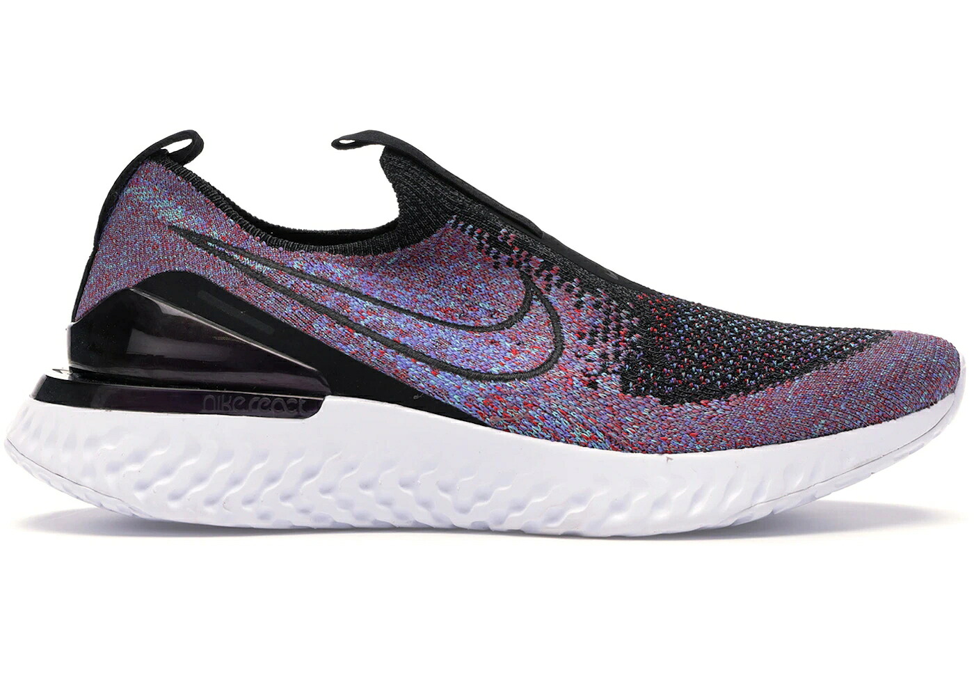 ナイキ エピック リアクト フライニット 黒色 ブラック 赤 レッド 翡翠 ジェード WOMEN'S スニーカー レディース NIKE EPIC PHANTOM REACT FLYKNIT BLACK UNIVERSITY RED HYPER JADE (WOMEN'S) / BLACK BLACK UNIVERSITY RED