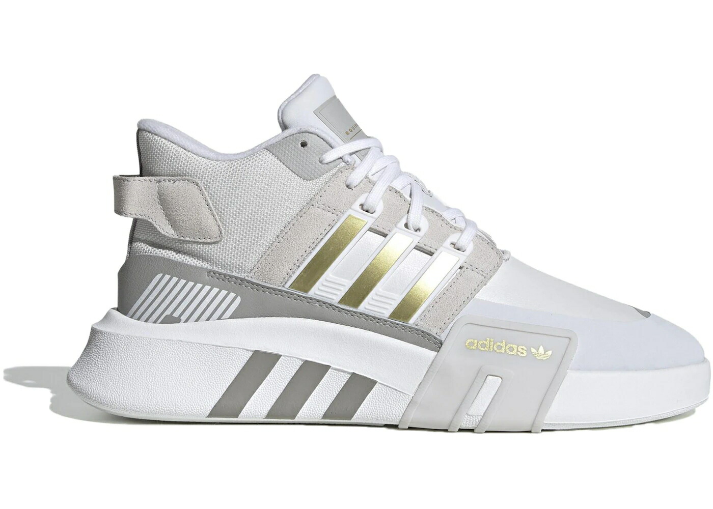 アディダス ゴールド 白色 ホワイト 灰色 グレー スニーカー メンズ ADIDAS EQT BASK ADV V2 GOLD METALLIC / WHITE GREY METALLIC GOLD
