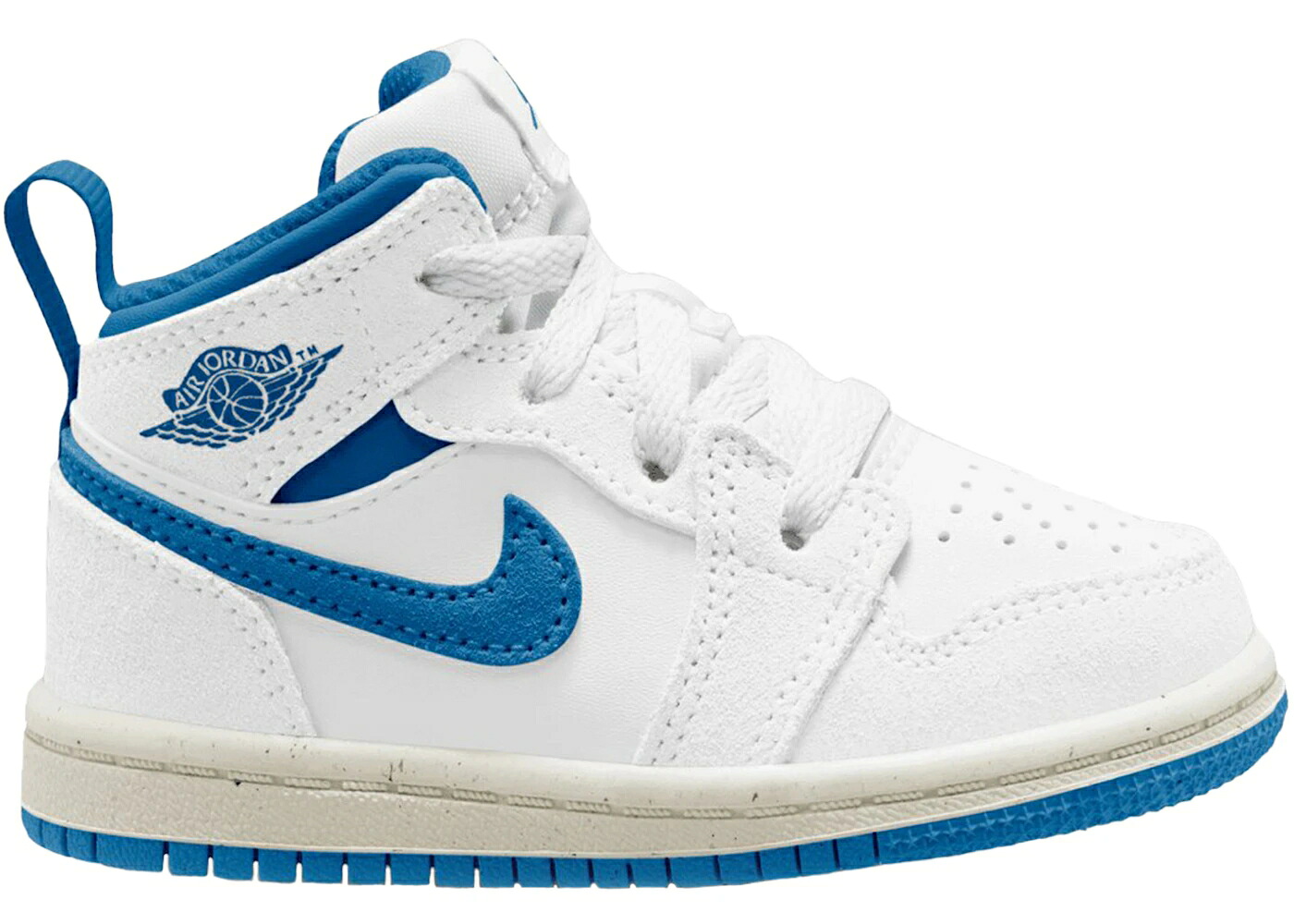ナイキ ジョーダン ミッド 青碧 青碧 白いこと 白いこと お坊っちゃん キッズ JORDAN 1 MID SE INDUSTRIAL BLUE (TD) / WHITE SAIL INDUSTRIAL BLUE