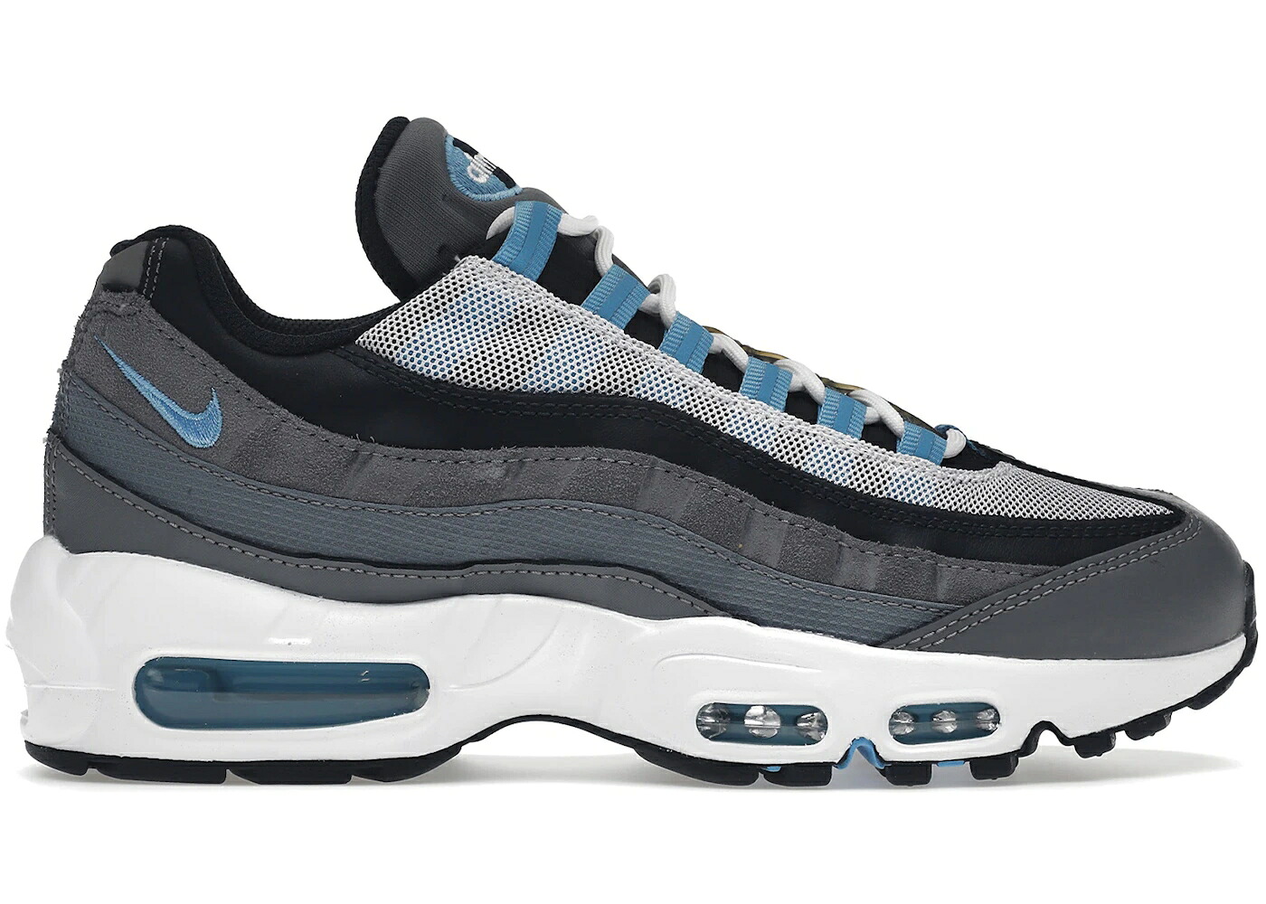 ナイキ マックス 冷やりとした 薄墨色 薄墨色 青味 青味 大気圏マックス スニーカー メンズ NIKE AIR MAX 95 COOL GREY UNIVERSITY BLUE DARK OBSIDIAN / COOL GREY UNIVERSITY BLUE DARK
