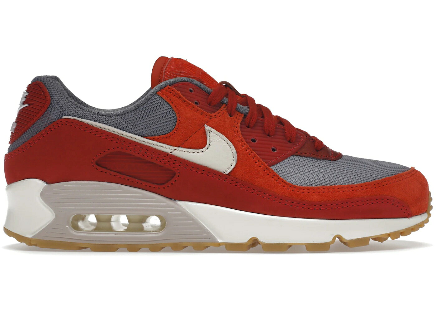 ナイキ マックス 割り増し金 赤 赤いこと 薄墨色 薄墨色 大気圏マックス スニーカー メンズ NIKE AIR MAX 90 PREMIUM GYM RED SMOKE GREY GUM / GYM RED HABANERO RED SMOKE GREY