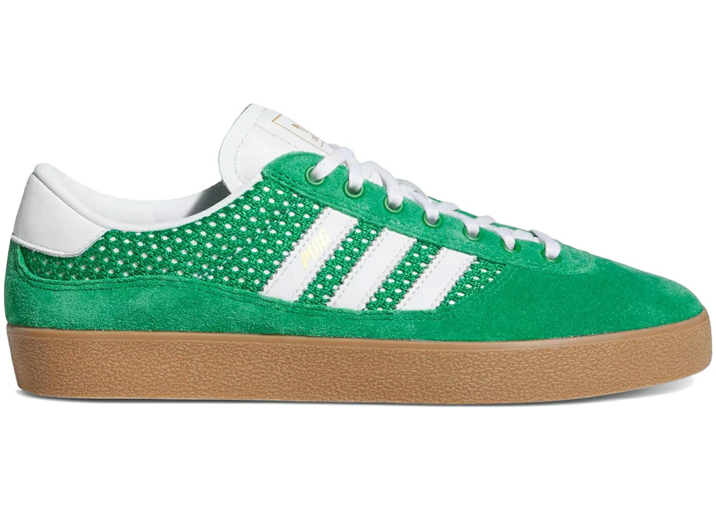アディダス 緑 緑であること 白いこと 白いこと スニーカー メンズ ADIDAS PUIG INDOOR GREEN CLOUD WHITE / GREEN CLOUD WHITE GUM