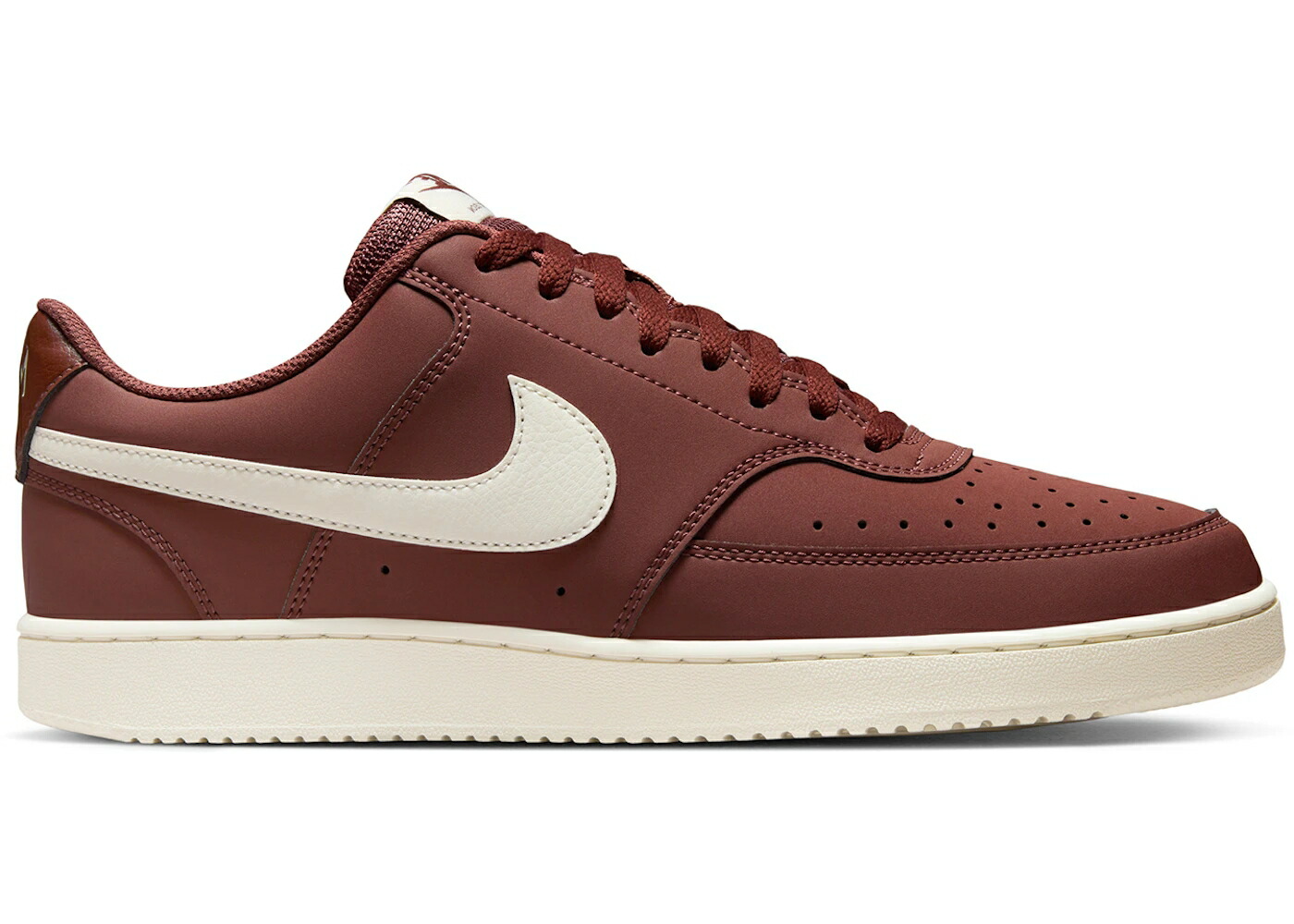 ナイキ コート プレミアム 赤 レッド アイボリー スニーカー メンズ NIKE COURT VISION LOW PREMIUM RED SEPIA PALE IVORY / RED SEPIA PALE IVORY