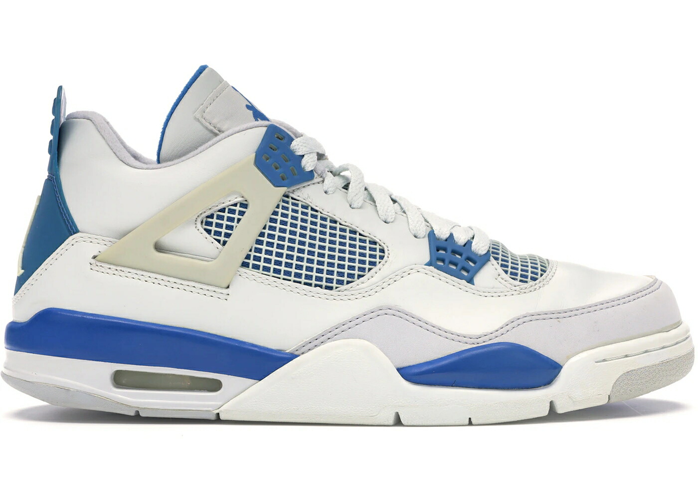 ナイキ ジョーダン 青味 青み 白いこと 白いこと 薄墨色 薄墨色 スニーカー メンズ JORDAN 4 RETRO MILITARY BLUE (2006) / WHITE MILITARY BLUE NEUTRAL GREY