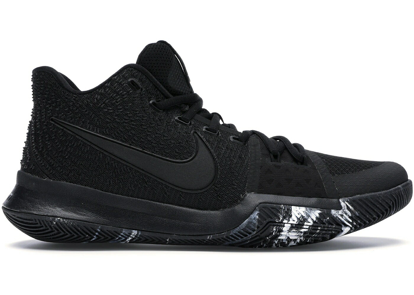 ナイキ カイリー 黒色 ブラック スニーカー メンズ NIKE KYRIE 3 TRIPLE BLACK / BLACK BLACK