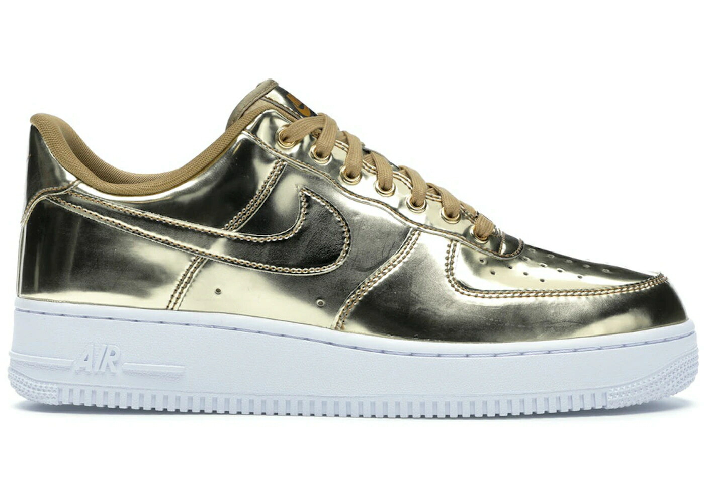 ナイキ ゴールド 白いこと 白いこと 野球クラブ 空軍 WOMEN\u0027S スニーカー レディース NIKE AIR FORCE 1 LOW METALLIC GOLD (WOMEN\u0027S) / METALLIC GOLD WHITE CLUB GOLD