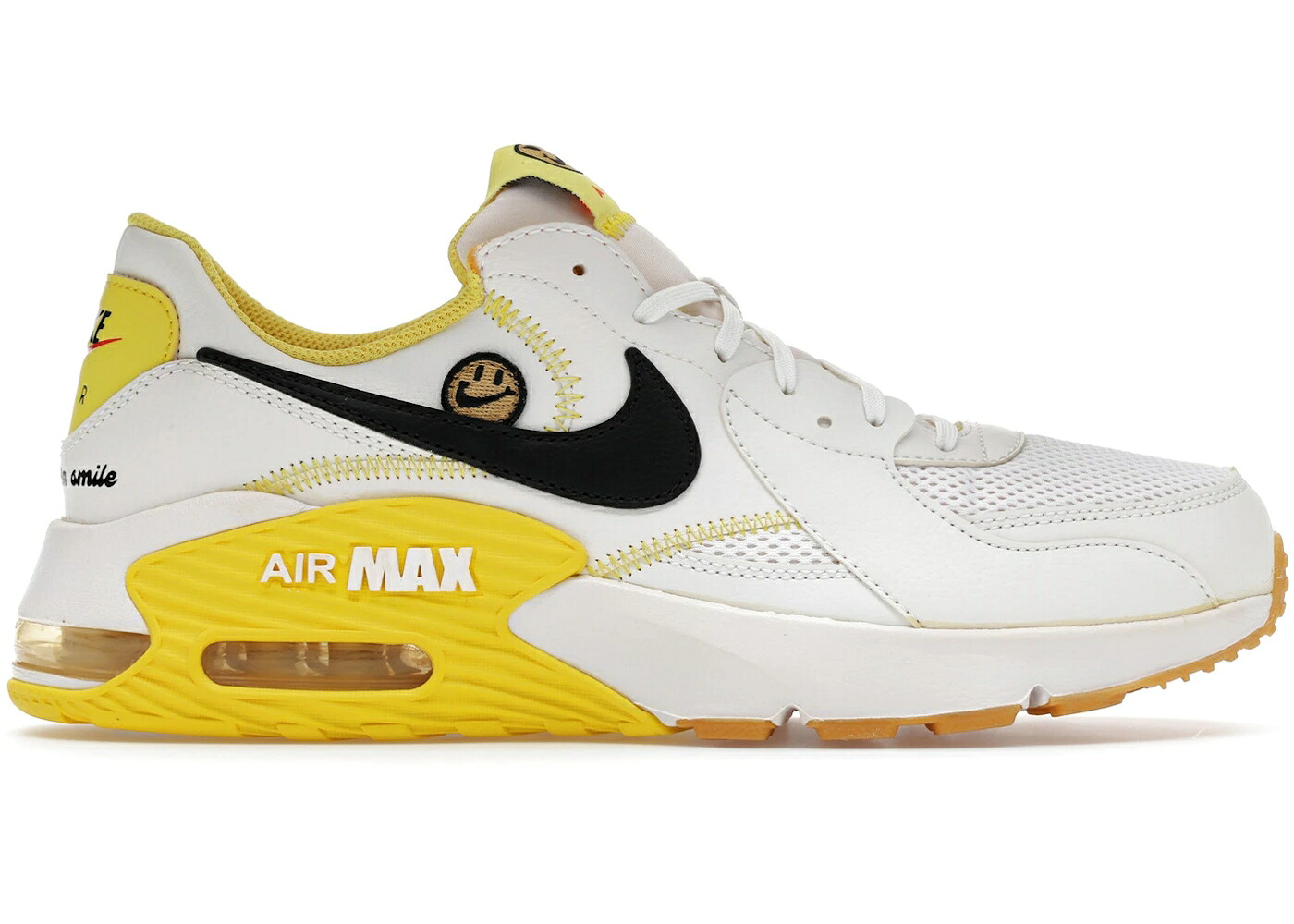 ナイキ マックス 白色 ホワイト 黄色 イエロー エアマックス WOMEN'S スニーカー レディース NIKE AIR MAX EXCEE GO THE EXTRA SMILE (WOMEN'S) / WHITE YELLOW