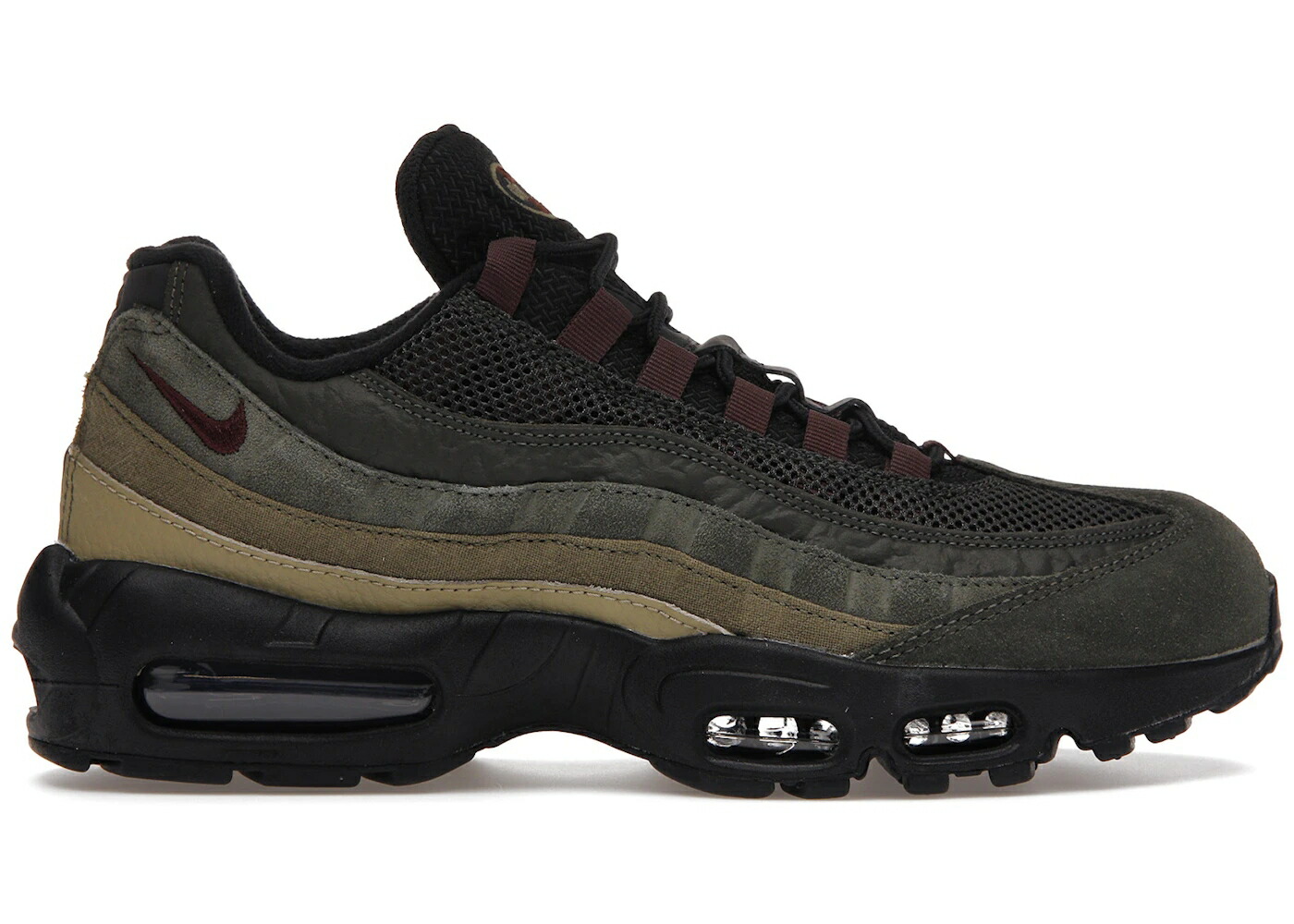 ナイキ マックス 黒いこと 黒いこと 積貨委託貨物 カーキ エア湖マックス スニーカー メンズ NIKE AIR MAX 95 BLACK EARTH SEQUOIA CARGO KHAKI / BLACK EARTH SEQUOIA CARGO KHAKI