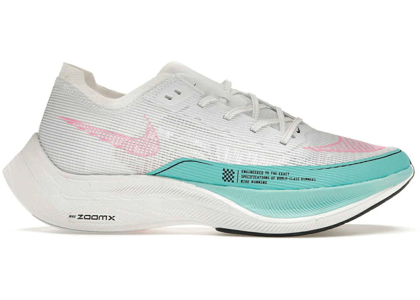 ナイキ 白いこと 白いこと 青碧 青色 サクラ色 NEXT% スニーカー メンズ NIKE ZOOMX VAPORFLY 2 WATERMELON / WHITE BLUE PINK メンズ靴-靴-スニーカー