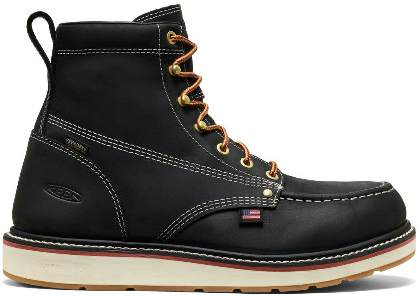 キーン カーボン ブーツ 黒色 ブラック 6\" スニーカー メンズ KEEN LIBERTY WATERPROOF CARBON TOE BOOT BLACK GUM / BLACK GUM