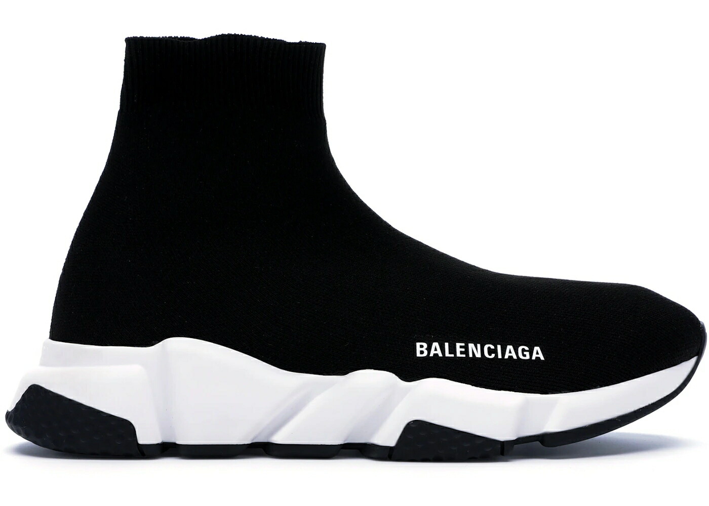 バレンシアガ スピード トレーナー 黒色 ブラック 白色 ホワイト スニーカー メンズ BALENCIAGA SPEED TRAINER BLACK WHITE (2018) /